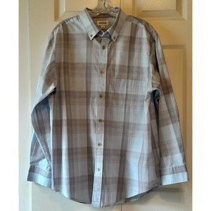 Men's Plaid Haggar Shirt Size M